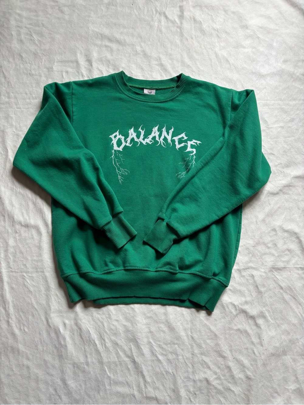 Balance Graphic Crewneck Sweater - Green